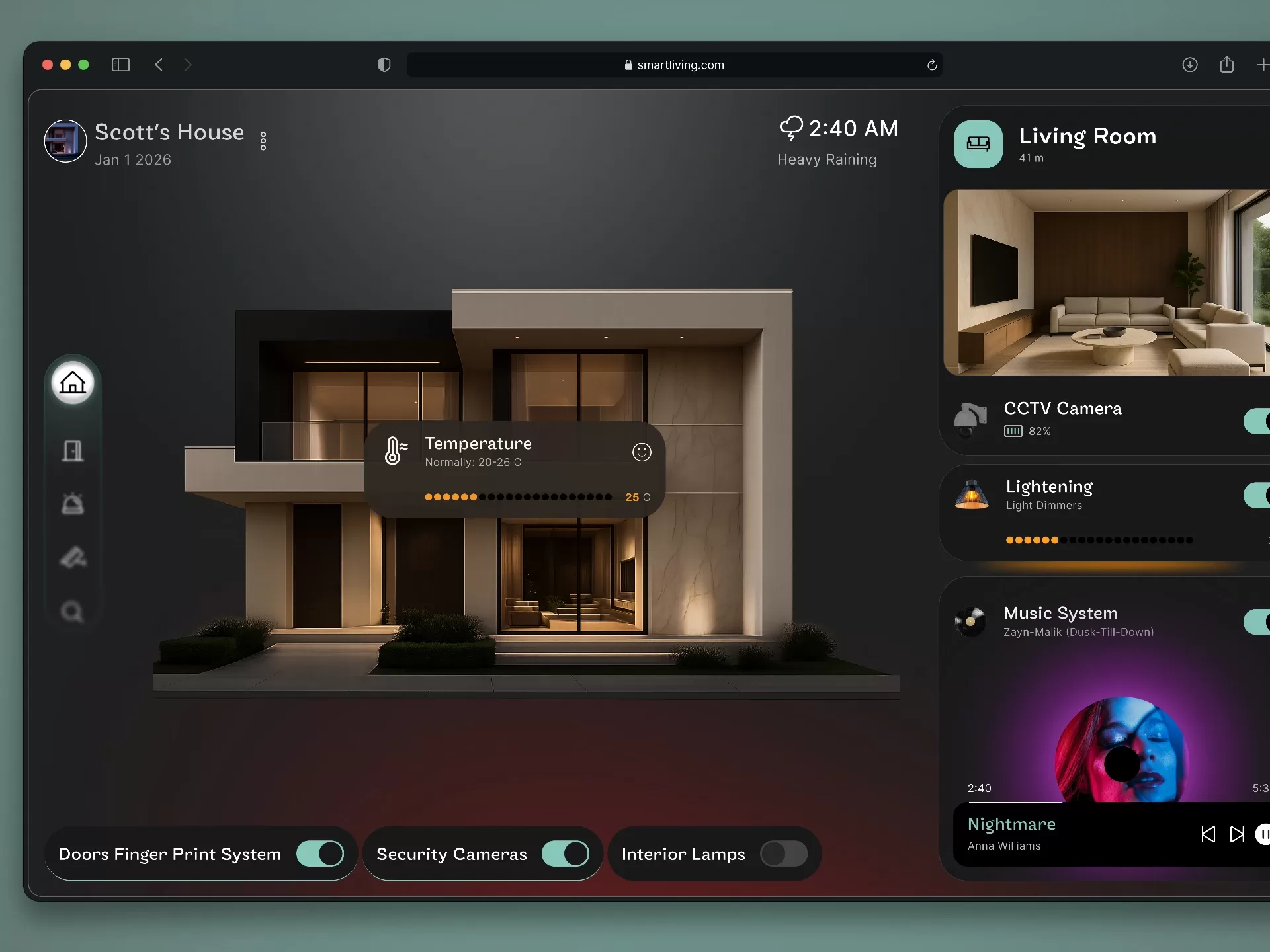 Smart Living Dashboard